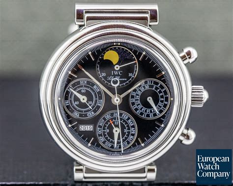 IWC Da Vinci Perpetual Chronograph Black SS / 